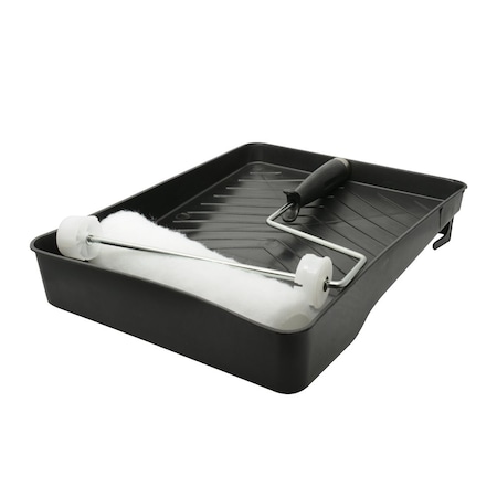 Surtek Painting Kit 3 Pieces Includes 9, Roller Spare 9, Roller Handle And 10, 4 in X 14, 1 in Paint Tray. 123361